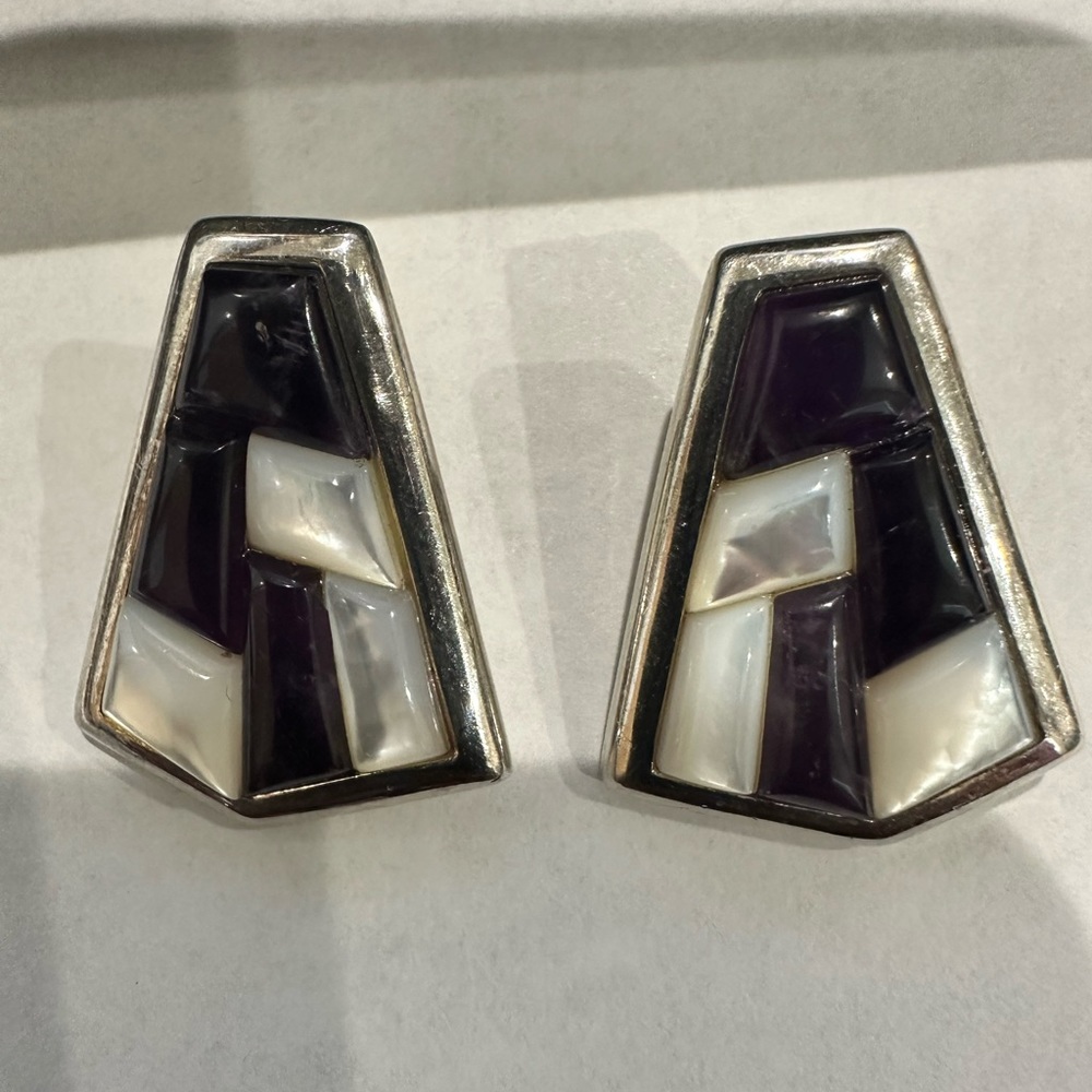 Dtr china earrings ss 925 mother of Pearl - Picture 2 of 8